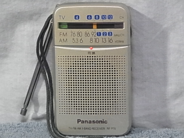  Panasonic【RF-P70】 MW/FM ラジオ 分解・整備・調整済、クリーニング済み品 管理20092012_画像5