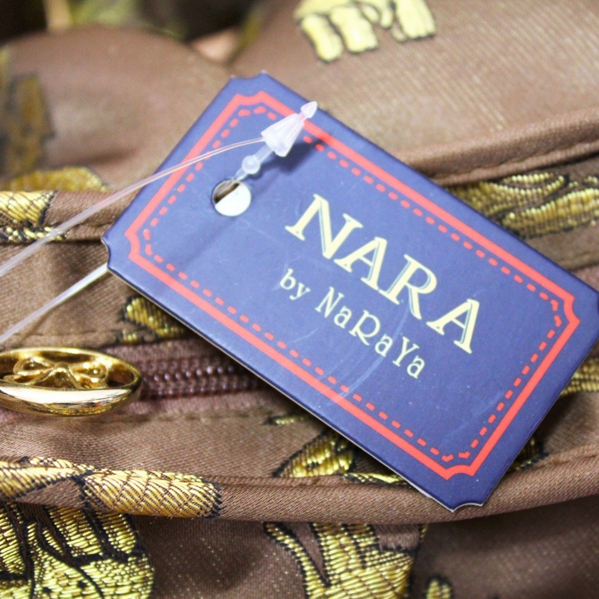 NARAYA/ナラヤ☆象・エレファント・刺繍☆トートバッグ☆新品