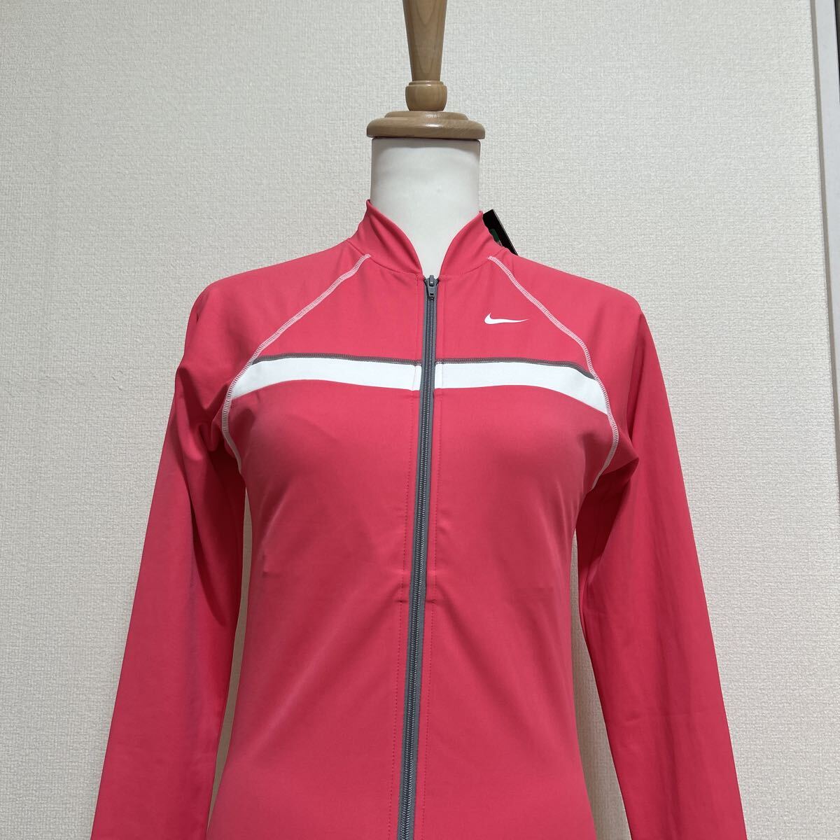 新品 タグつき 未使用品 NIKE ナイキ ジャージ ジップアップ ジャケット 長袖 スポーツ スポーツウェア カジュアル ピンク 桃色 XLサイズ_画像2