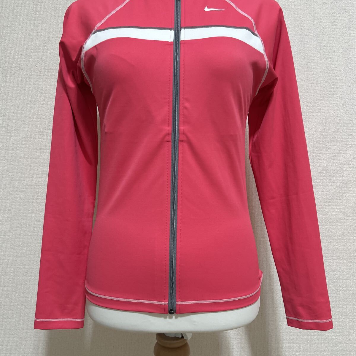 新品 タグつき 未使用品 NIKE ナイキ ジャージ ジップアップ ジャケット 長袖 スポーツ スポーツウェア カジュアル ピンク 桃色 XLサイズ_画像3