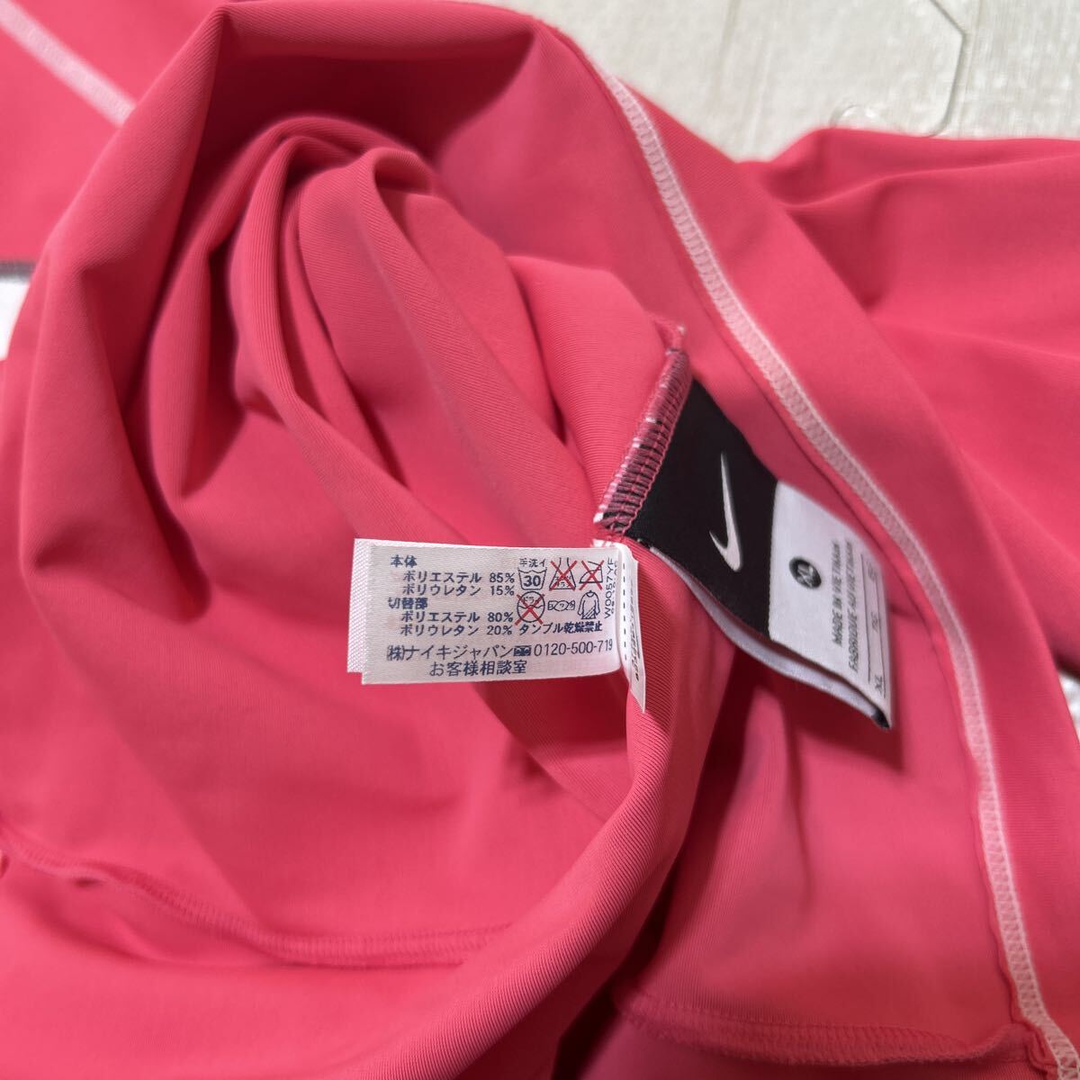 新品 タグつき 未使用品 NIKE ナイキ ジャージ ジップアップ ジャケット 長袖 スポーツ スポーツウェア カジュアル ピンク 桃色 XLサイズ_画像7