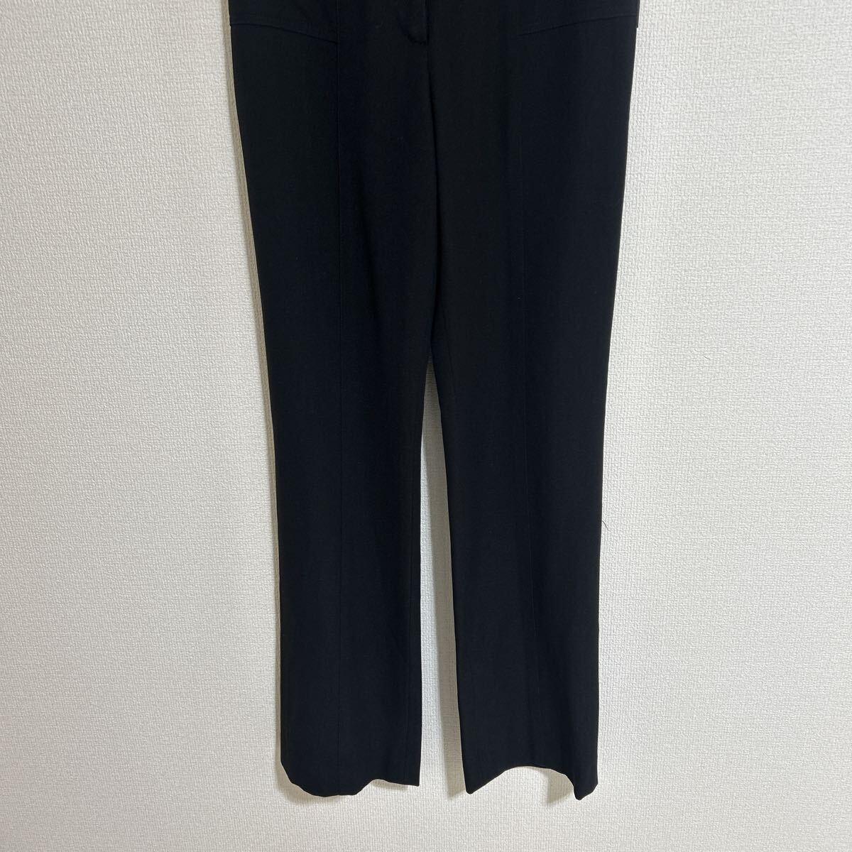 新品 タグ付き 未使用品 salu 定価15,540円 パンツ スラックス ストレートパンツ きれいめ オフィス ストレッチ ブラック 黒 9号 Mサイズ_画像3