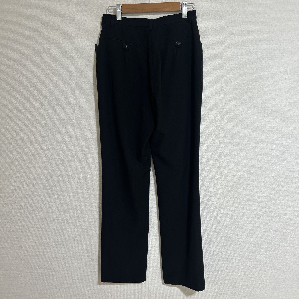 新品 タグ付き 未使用品 salu 定価15,540円 パンツ スラックス ストレートパンツ きれいめ オフィス ストレッチ ブラック 黒 9号 Mサイズ_画像4