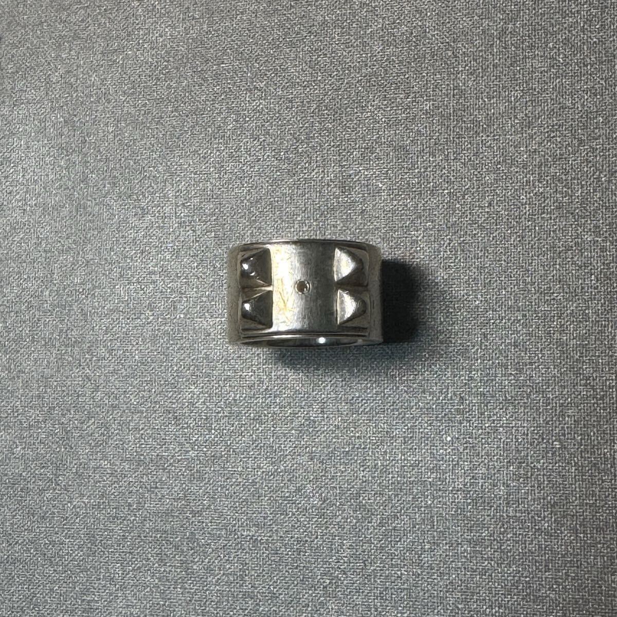 HERMES エルメス コリエドシアンGM Ag925 シルバー　50 Herms Collier de chien ring コリエ・ド・シアン リング シルバー925 メドール_画像5