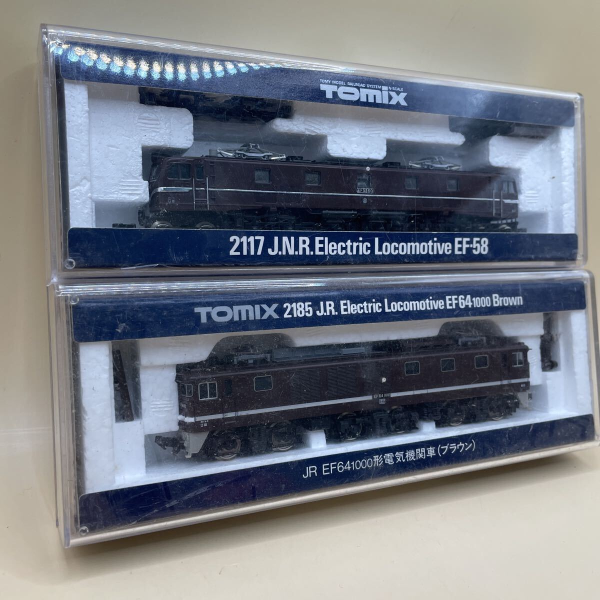 鉄道模型 Nゲージ TOMIX トミックス 2117 J.R.Electric 国鉄 EF58 2117 J.N.R.Electric EF64 形電気機関車 茶色 Brown セット コレクターの画像2