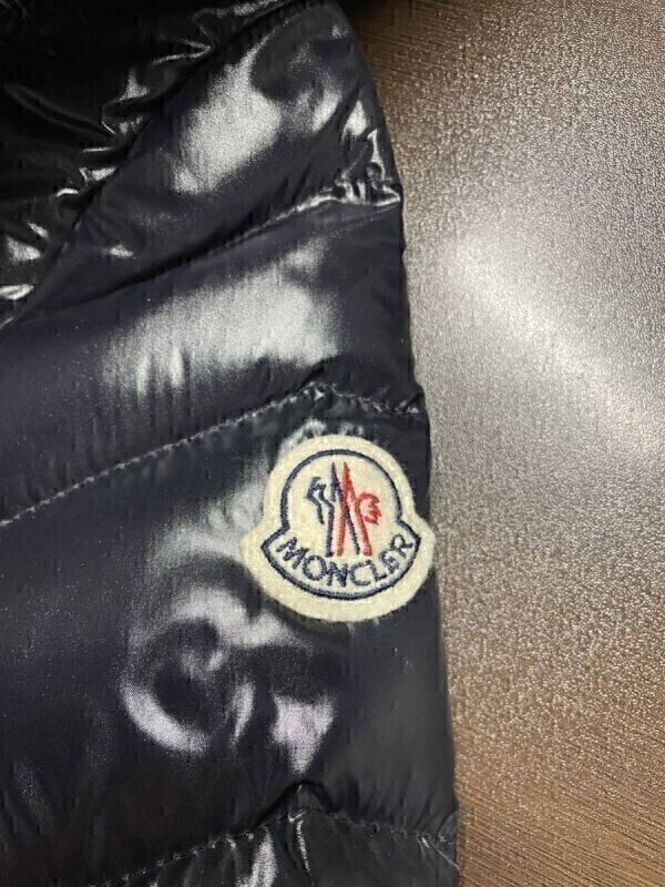 モンクレール ファー ナイロン ダウン コート ブラック MONCLER 国内正規品 #A7_画像3