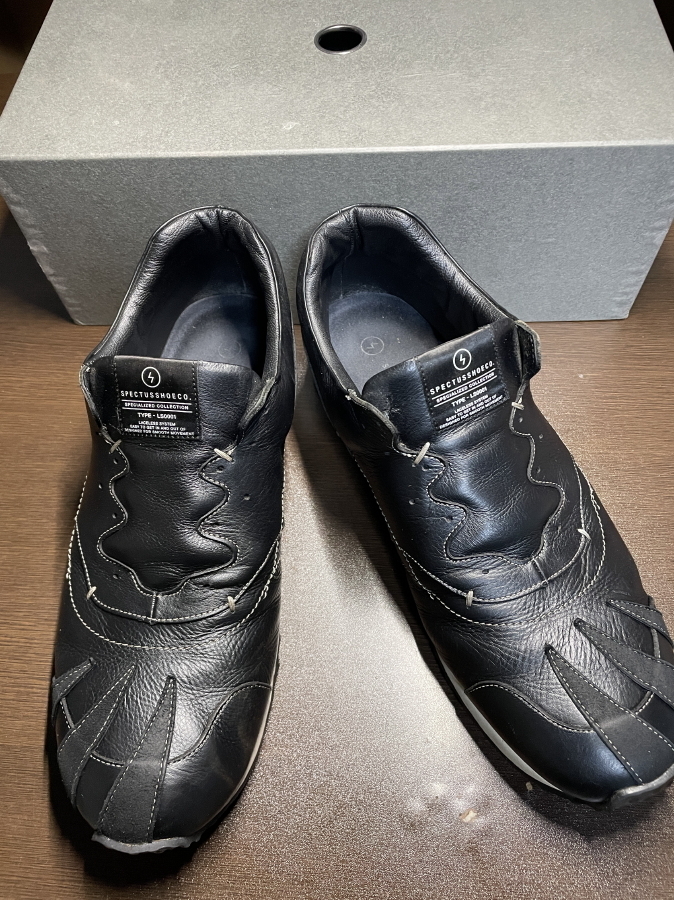 8万892円 TAKAHIROMIYASHITA The Soloist. × SPECTUSSHOECO. レザー スニーカー タカヒロミヤシタ ソロイスト スペクタス_画像1