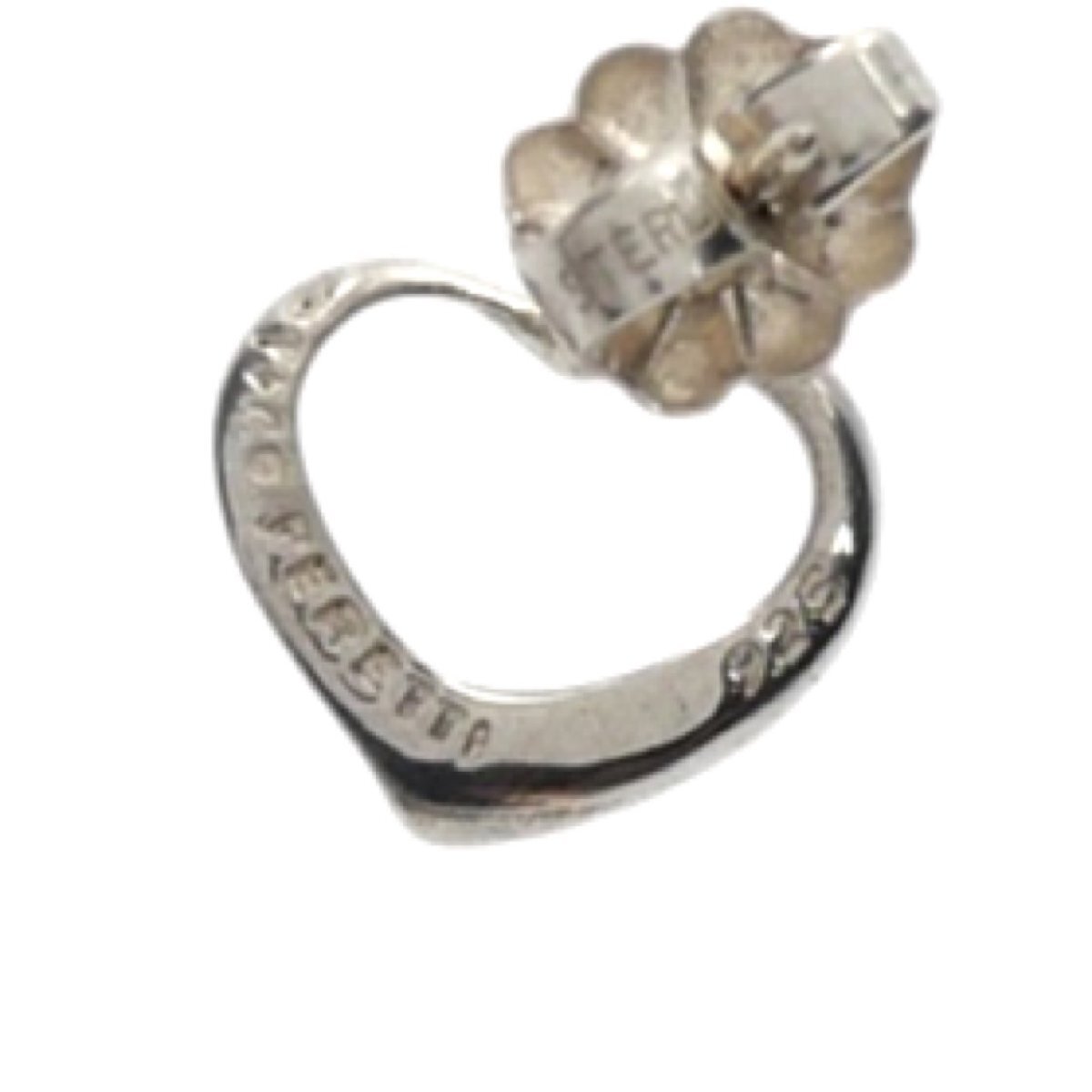 1円スタート 美品 TIFFANY&Co. ティファニー エルサペレッティ オープンハートピアス SV925 スターリングシルバー アクセサリー レディース_画像7