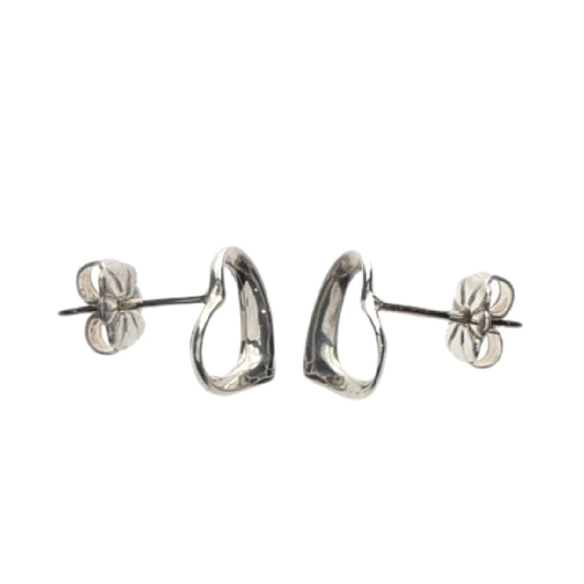 1円スタート 美品 TIFFANY&Co. ティファニー エルサペレッティ オープンハートピアス SV925 スターリングシルバー アクセサリー レディース_画像3