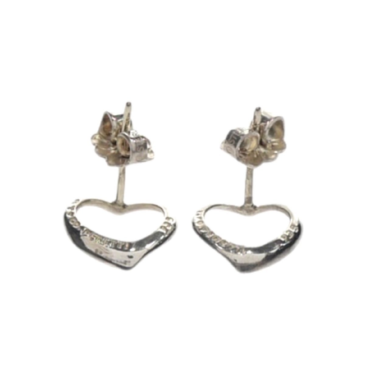 1円スタート 美品 TIFFANY&Co. ティファニー エルサペレッティ オープンハートピアス SV925 スターリングシルバー アクセサリー レディース_画像5