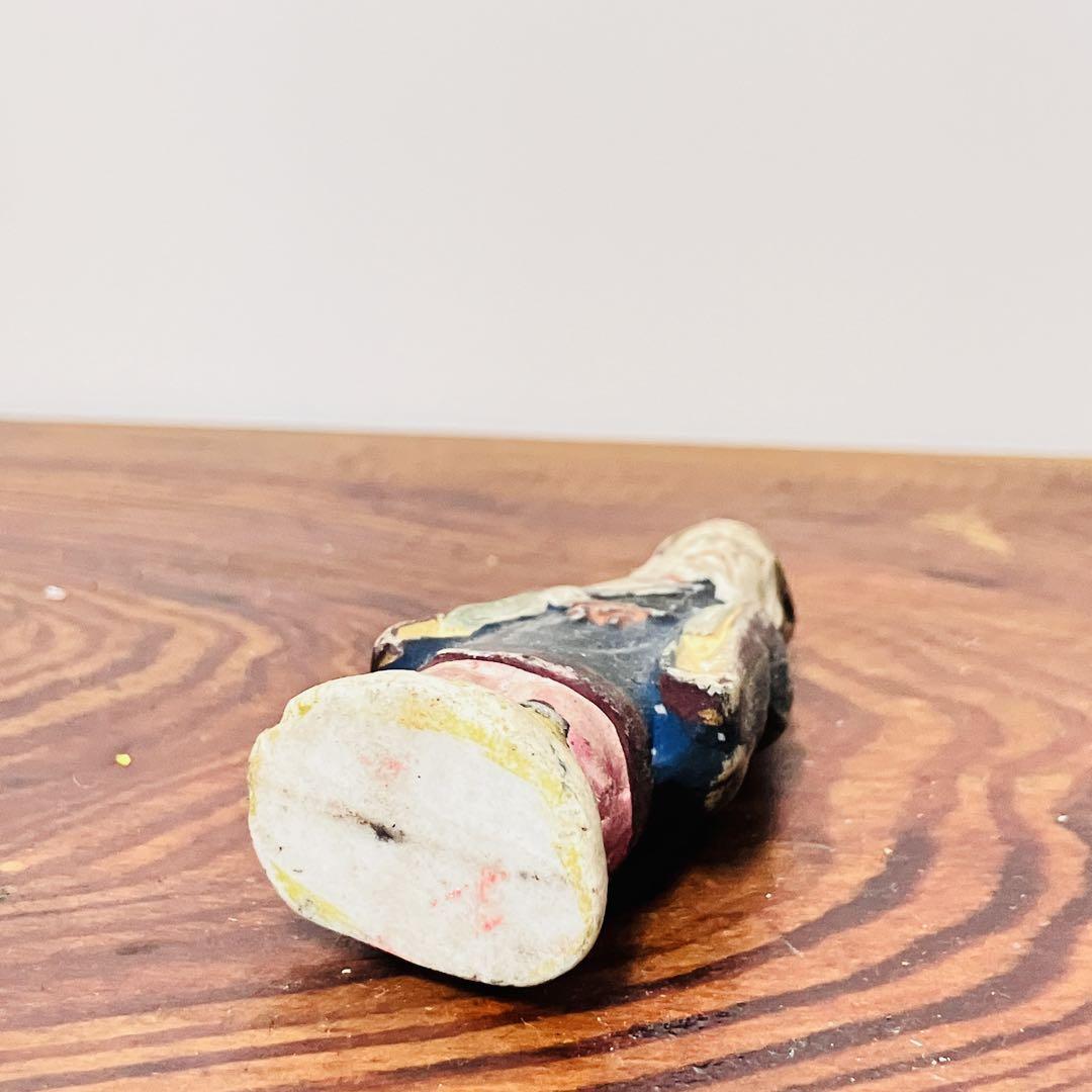 福禄寿 土人形 七福神 素焼き人形 郷土玩具 民藝風 アンティーク 蚤の市_画像9