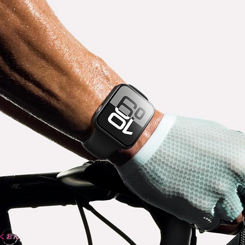 ブラック 46mm PC + 強化ガラス 装着簡単 アップル ウォッチ Apple Watch series 11(2025)/ 10 耐衝撃 全面保護 ケース カバー_画像5