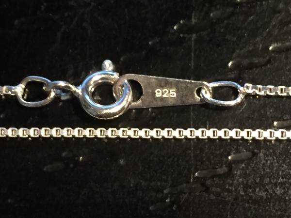 送料無料 SV925 / 刻印有 ベネチアンチェーン50cm 0.9ミリ幅　(B90-50) お買い得!_画像2