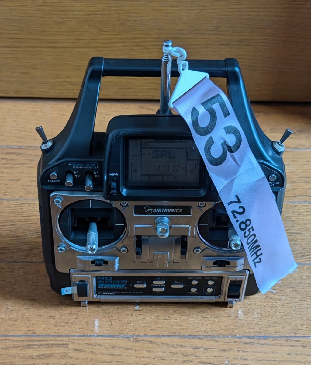 ■サンワ RD6000 SUPER 送信機 72MHz 53番<ニッカドバッテリー付属>■14377_画像3