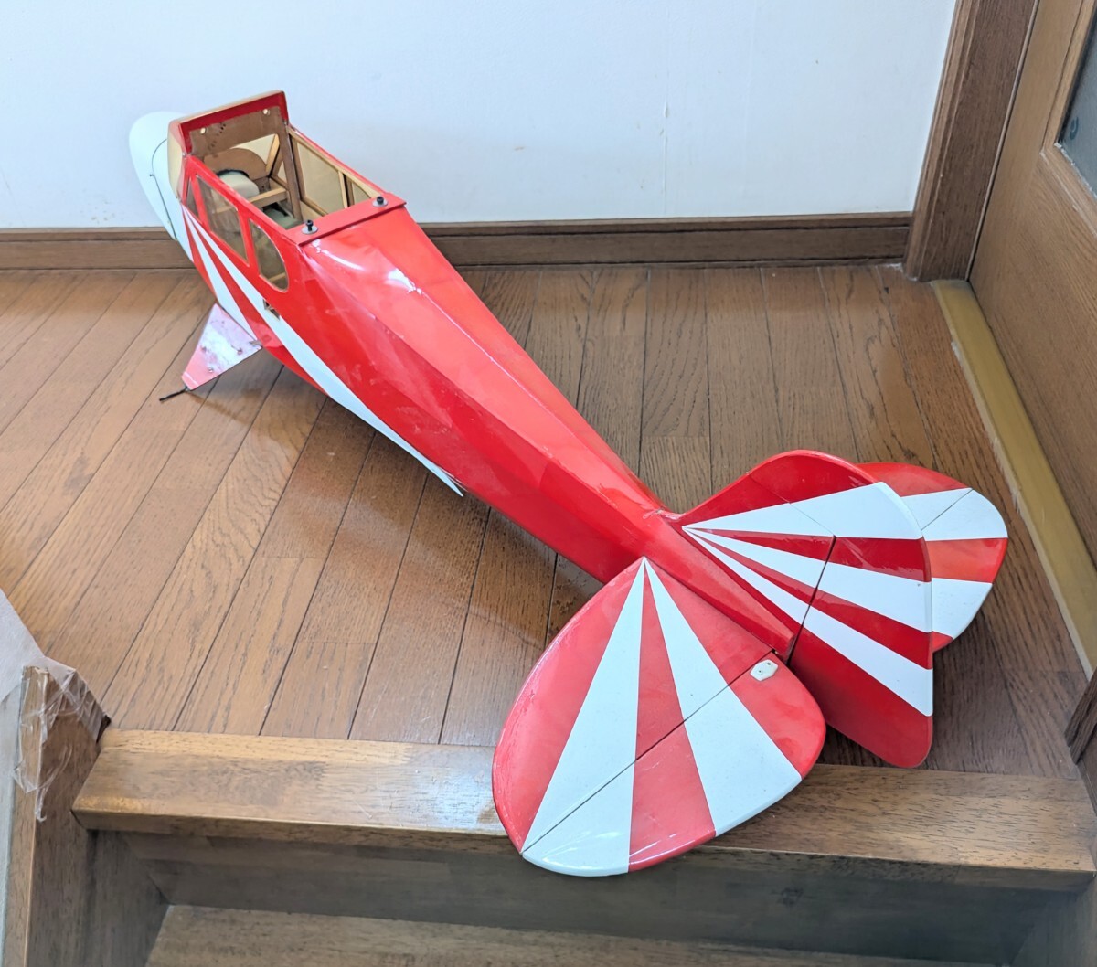 ■京商？ クリップドウイングカブ 胴体 +サーボ3個 全長1135ｍm？＜エンジンは付属しません！＞■14326_画像4