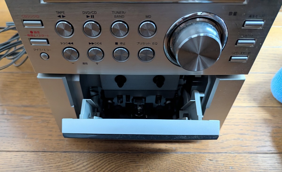 【通電OK！】■AIWA DVD/CD カセット ラジオコンポ XR-EM33DVD■99-1031_画像3