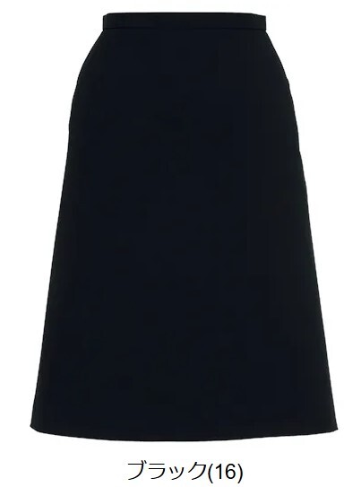 【新品】BONMAX_7号_Aラインスカート（16：ブラック/黒）AS2258/ボンマックス/かわいい会社事務服/おしゃれOL制服_画像1