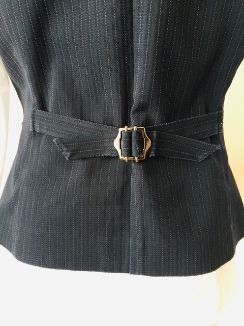 ※Cランク※【中古】SELERY_11号ベスト(ストライプ)03811/セロリー/かわいいOL制服/おしゃれ会社事務服 _画像6