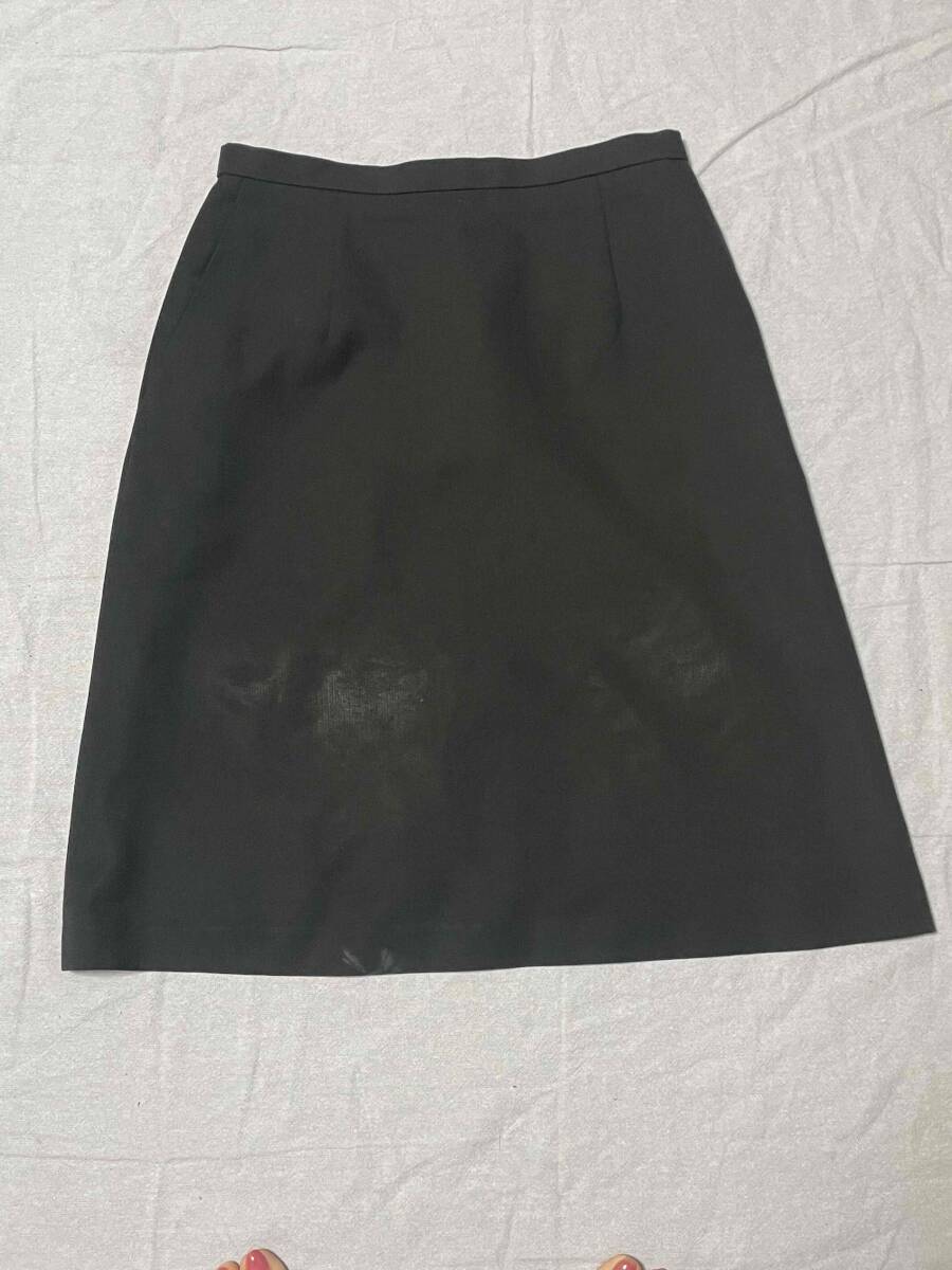 ※Dランク※【中古】Amatir_11号_Aラインスカート_AS2258/ブラック/ボンマックス/おしゃれオフィスユニフォーム/かわいいOL会社事務服_画像1
