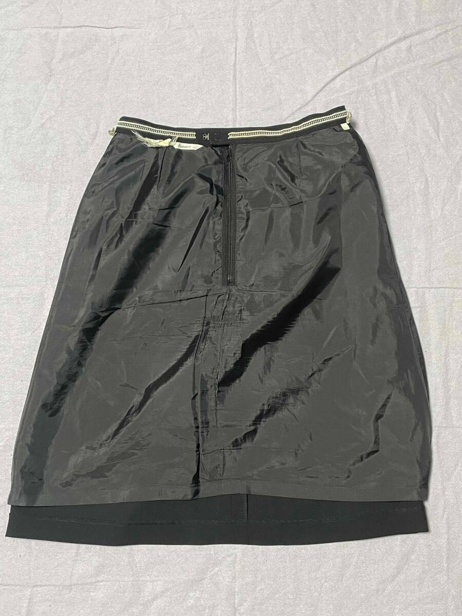 ※Dランク※【中古】Amatir_11号_Aラインスカート_AS2258/ブラック/ボンマックス/おしゃれオフィスユニフォーム/かわいいOL会社事務服_画像4