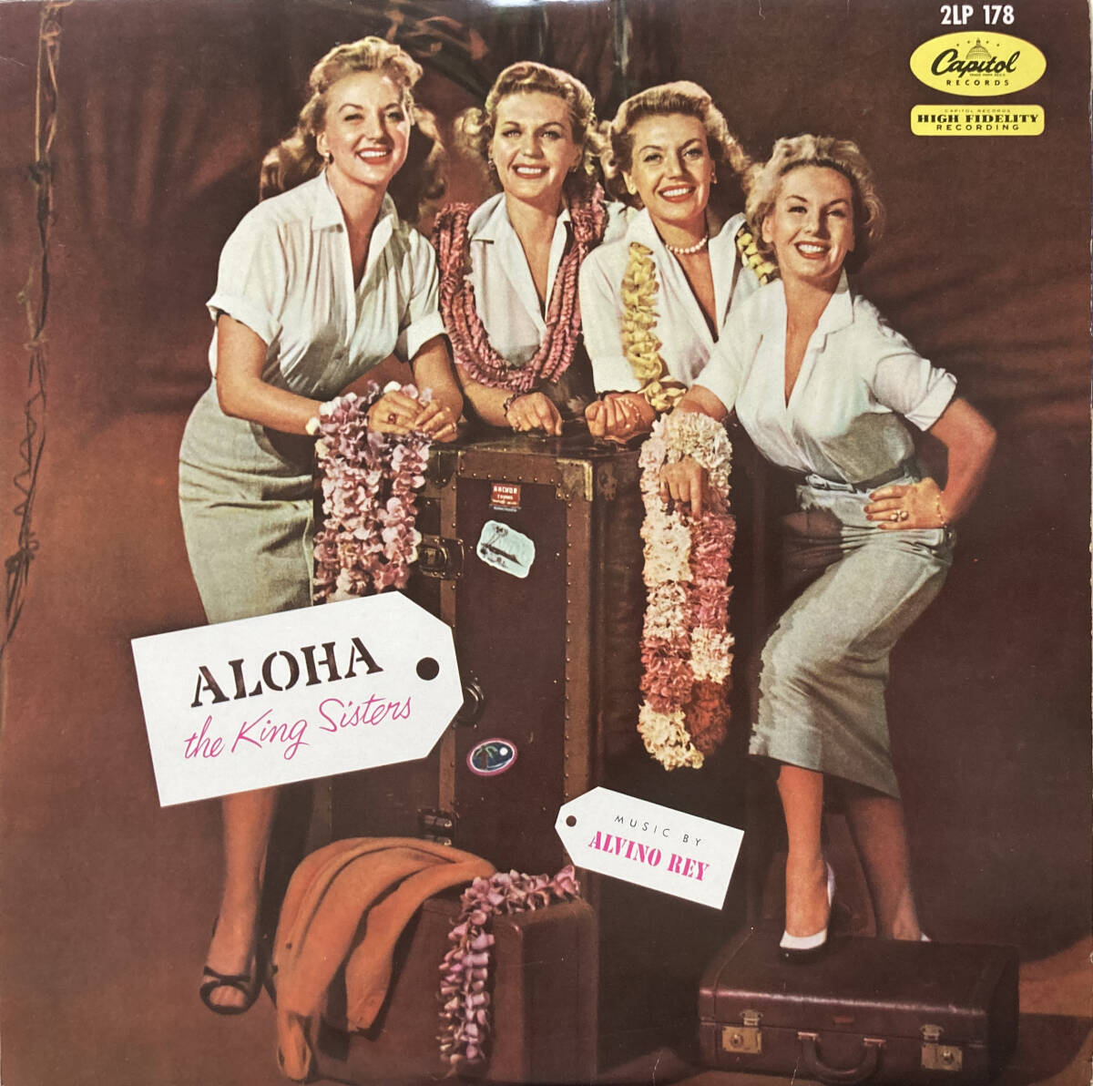 【ハーモニーが誘う楽園】赤盤 THE KING SISTERS / ALOHA / CAPITOL / 2LP178 / LP_画像1