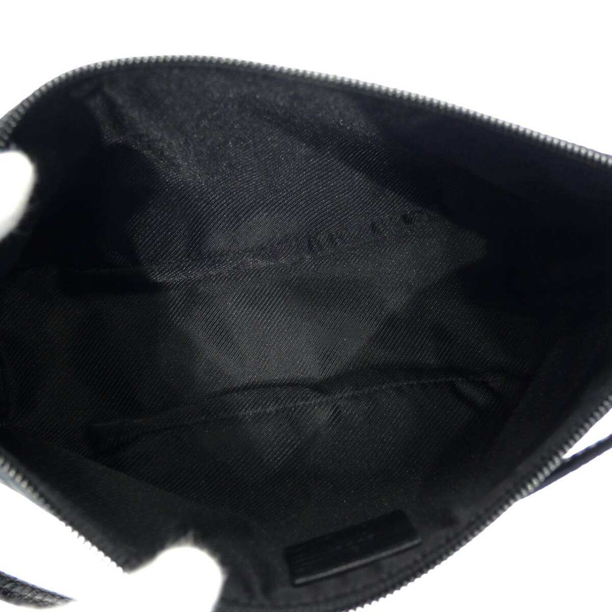 1円スタート 美品 GUCCI グッチ GGキャンバス ハンドバッグ 07198 GG柄 シルバー金具 アクセサリーポーチ ミニバッグ ブラック レディース_画像8