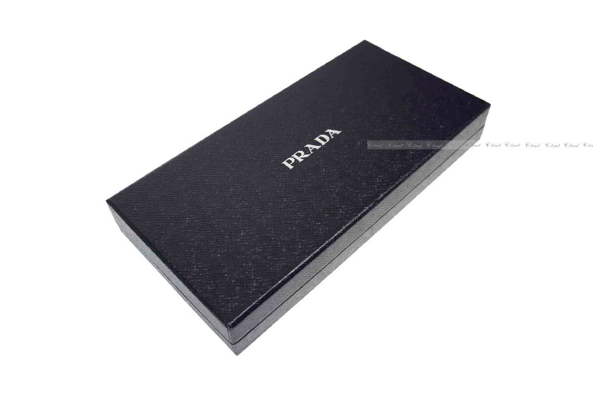 K504-8.. PRADA プラダ グローブ リアル リザード × カシミヤ 100% ロゴ イタリア製 2GG005 251 F0002★ ブラック_画像10