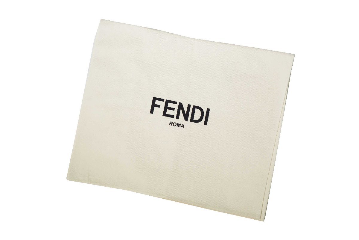 L745.. FENDI フェンディ マフラー スカーフ フリンジ カシミヤ 100% FF ロゴ イタリア製 FXT260A8RSF0QG2 ★ GREEN_画像8