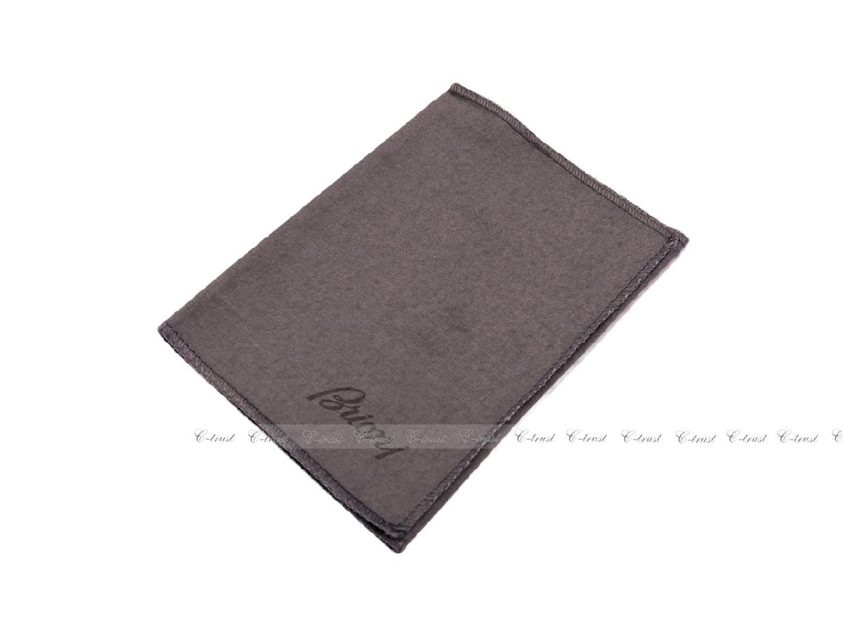 J624.. Brioni ブリオーニ 長財布 ウォレット 2つ折り カードケース レザー ロゴ イタリア製 ★ 1028 ブラック_画像8
