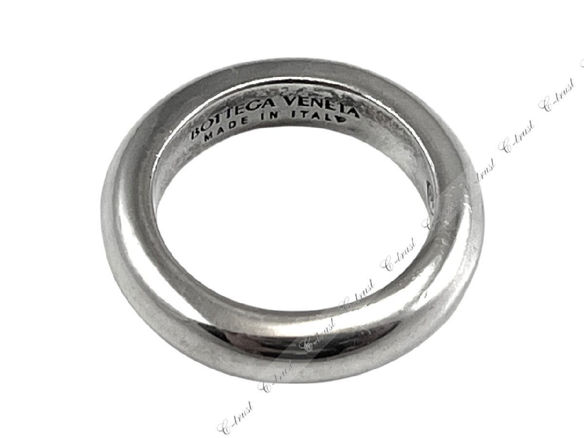 L777.. BOTTEGA VENETA ボッテガヴェネタ ネックレス ロング チェーン RING BV ロゴ Ag925 イタリア製 ★ 8117 シルバー_画像6