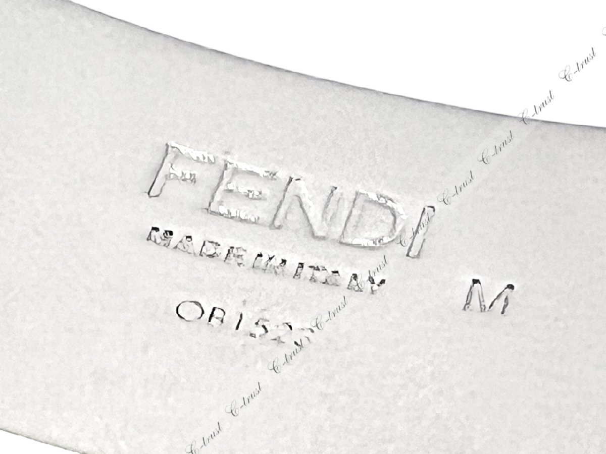 L331-M.. FENDI フェンディ Shadow ブレスレット アクセサリー パラジウム メタル FF ロゴ イタリア製 7AJ765B08F0TH0 ★ SILVER_画像7