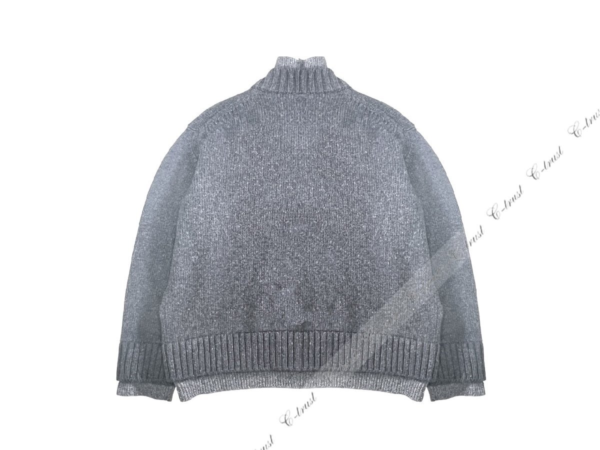 L787.. BOTTEGA VENETA ボッテガヴェネタ セーター MW ニット ウール ダブル レイヤー レディース イタリア製 ★ 4087 MID GREY_画像3
