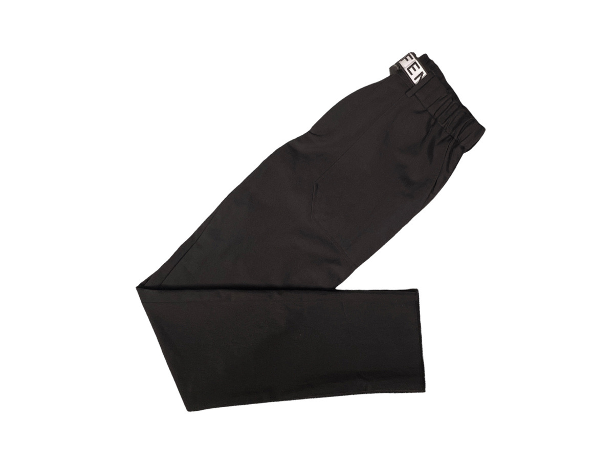 I815(46).. FENDI Fendi tsu il брюки лента ремень FF Logo FB0584 ACBW F0QA1 * черный 