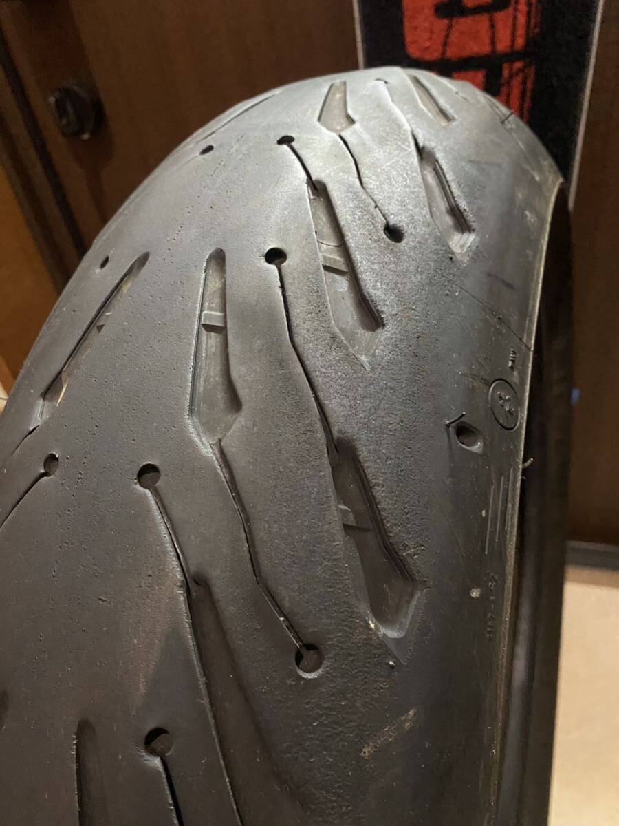 中古MCタイヤ MICHELIN 2CT+ ROAD5 GT 190/55ZR17 ミシュラン ロード5 190 55 17 4419 A3385_画像3