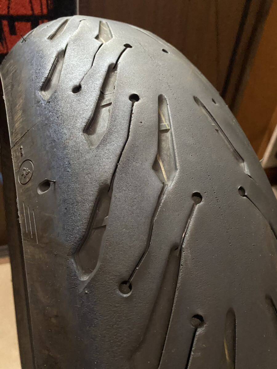中古MCタイヤ MICHELIN 2CT+ ROAD5 GT 190/55ZR17 ミシュラン ロード5 190 55 17 4419 A3385_画像4