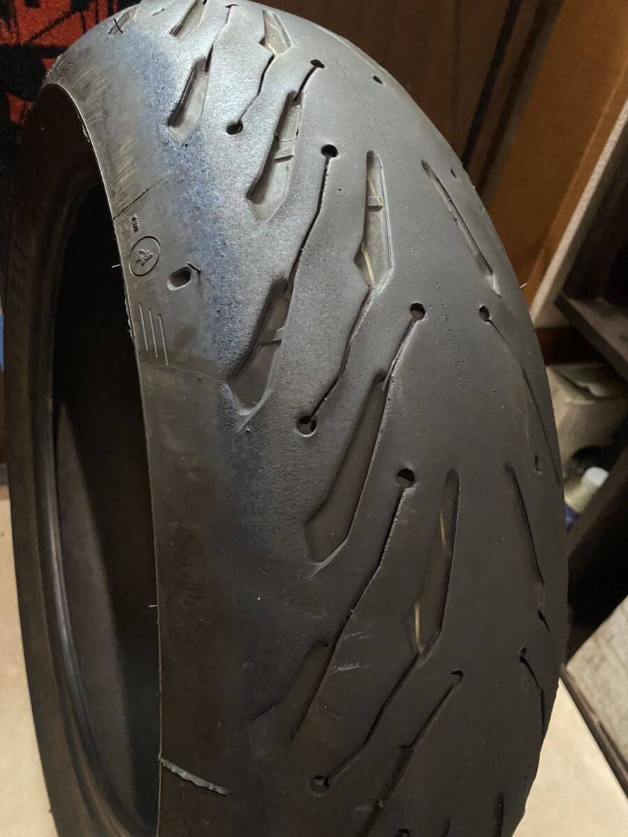中古MCタイヤ MICHELIN 2CT+ ROAD5 GT 190/55ZR17 ミシュラン ロード5 190 55 17 4419 A3385_画像6