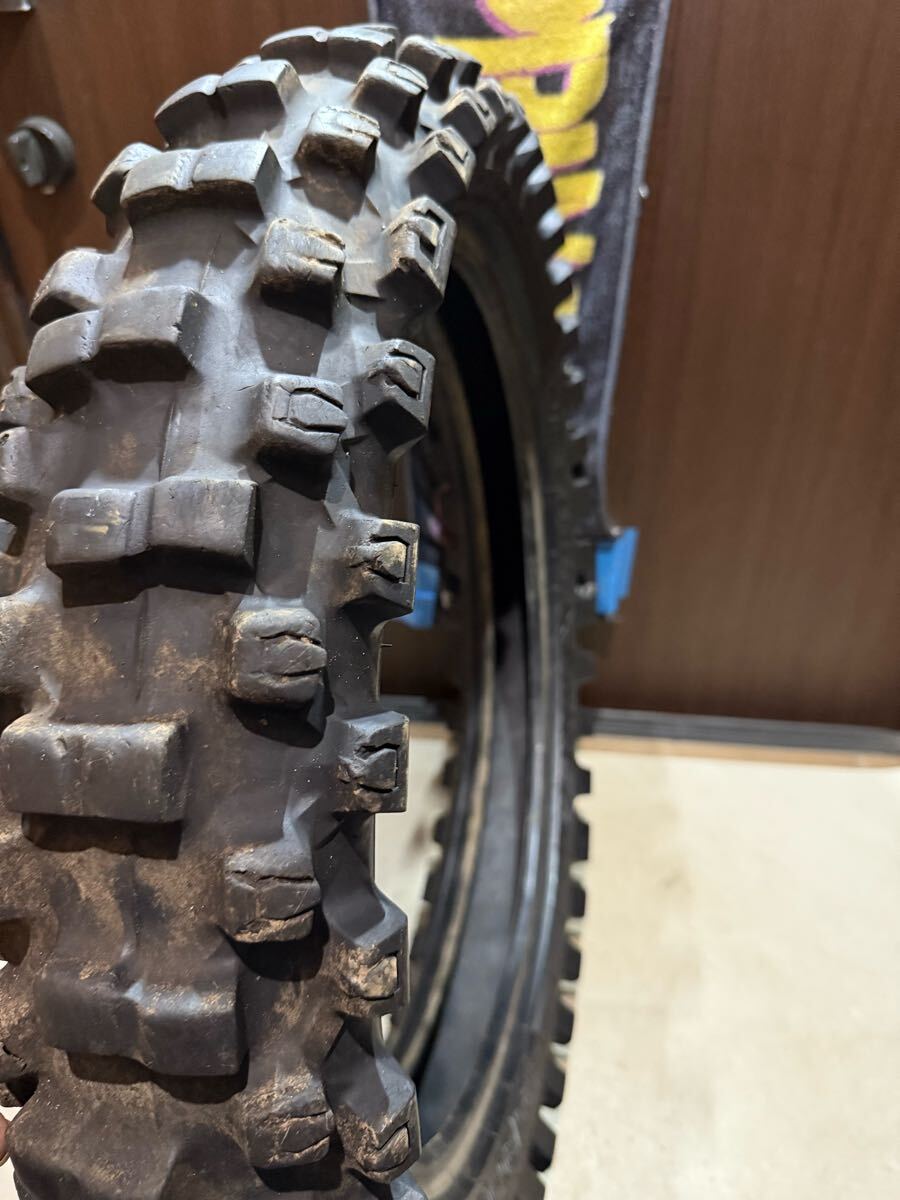 中古MCタイヤ 2024年製造 DUNLOP GEOMAX MX53 120/80-19 ダンロップ ジオマックス 120 80 19 1124 A4000_画像5