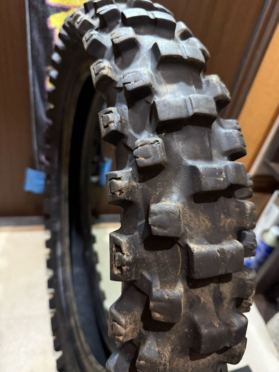 中古MCタイヤ 2024年製造 DUNLOP GEOMAX MX53 120/80-19 ダンロップ ジオマックス 120 80 19 1124 A4000_画像6