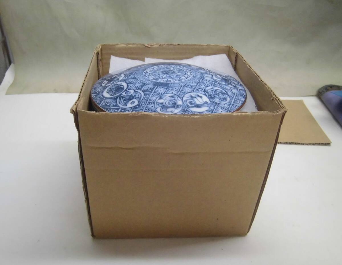 美濃国大吉窯造 重ね鉢 蓋付き 三段 重箱 セット 高さ16cm 直径15cm 保管品_画像5