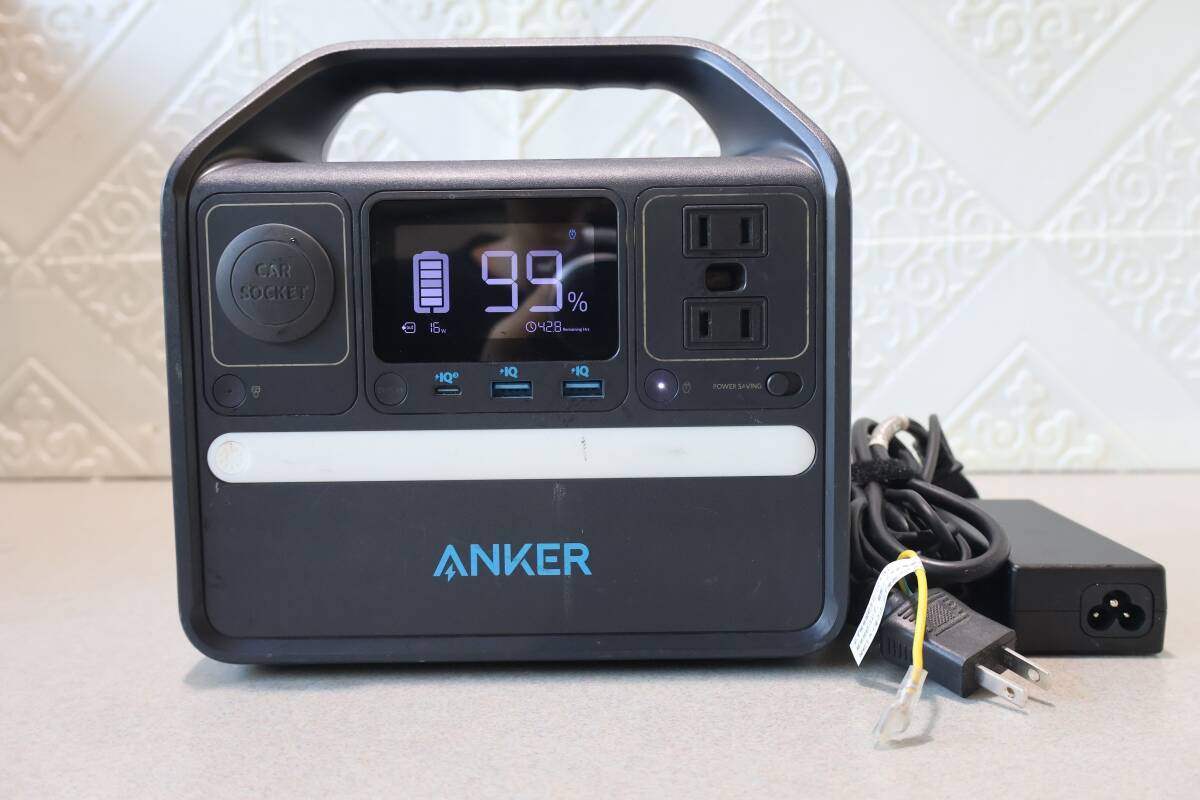 G9512 L [中古] Anker 521 ポータブル電源 A1720(PowerHouse 256Wh) 12.8V/20000mAh 256Wh USBポート1つ不良_画像1