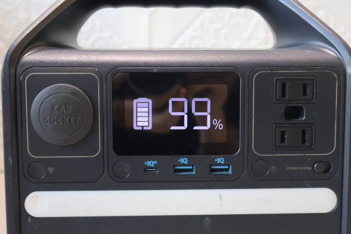 G9512 L [中古] Anker 521 ポータブル電源 A1720(PowerHouse 256Wh) 12.8V/20000mAh 256Wh USBポート1つ不良_画像2