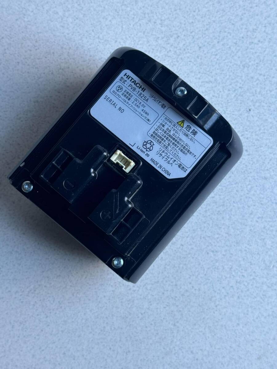 .H 連続使用時間約40分~50分 ほぼ新品 2025年 日立 純正 バッテリーPVB-1825A (PV-BHL1000J1,PV-BFL1,PV-BHL1000J,PV-BL1H S0975 スレ傷有_画像1