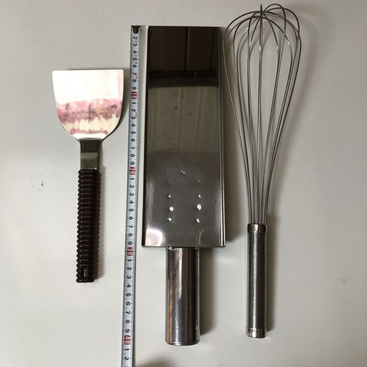 あんさし ヘラ ホイッパー 3点セット アンザシ たい焼き 菓子 製造 ステンレス 泡立て器_画像1