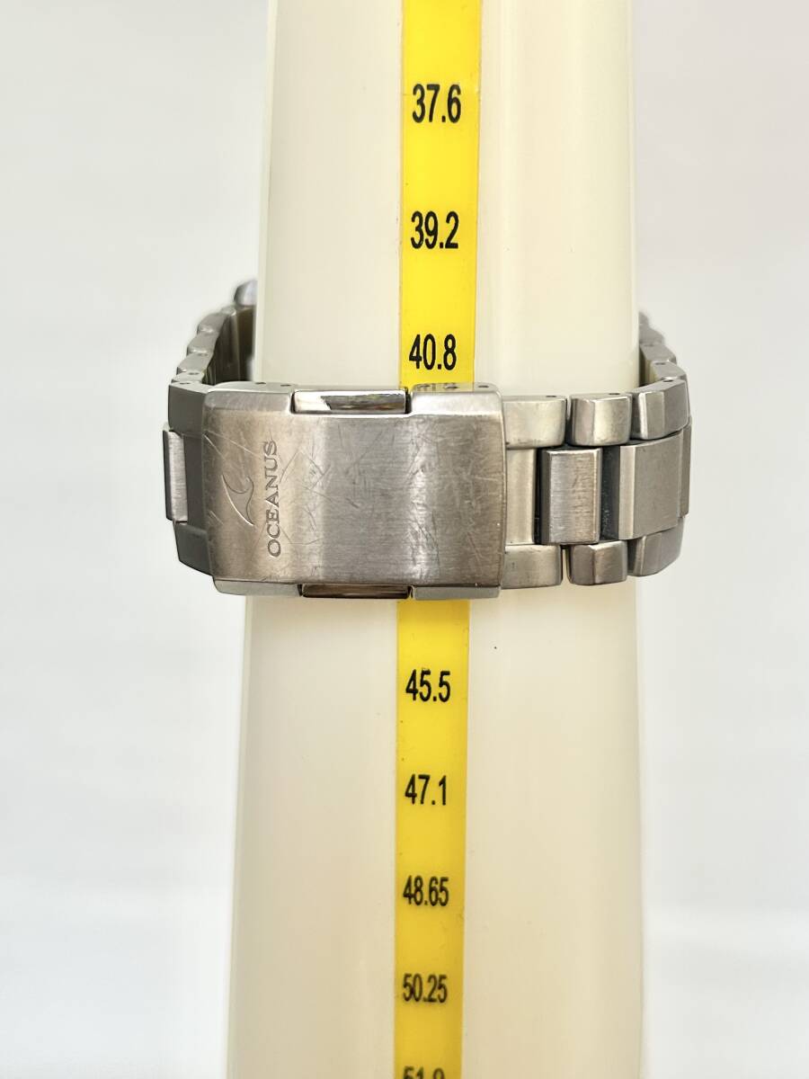 ML705【RUP】★1円～★ 稼働品 CASIO カシオ OCEANUS オシアナス OCW-S100 ウェーブセプター デイト ラウンド タフソーラー メンズ腕時計_画像9