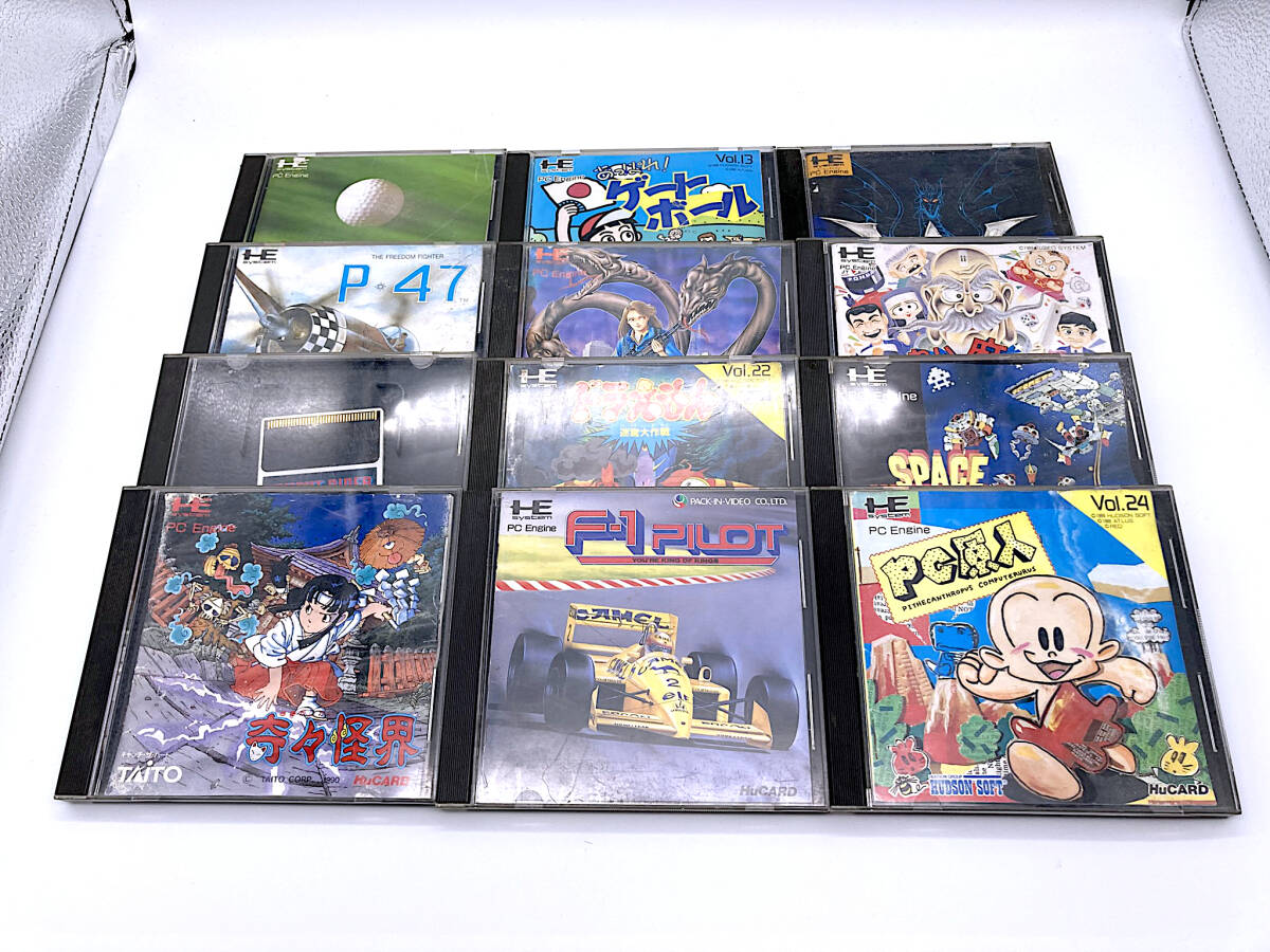 PCエンジン まとめ 12本セット 奇々怪界 PC原人 P-47 スペースインベーダー