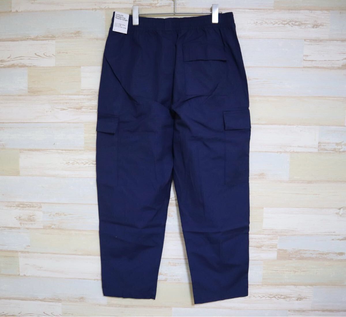 新品 Lサイズ NIKE ナイキ　メンズ　ウーブン　カーゴパンツ　ネイビー_画像8