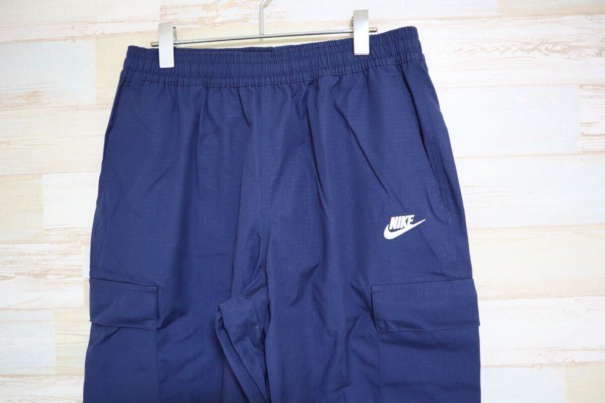 新品 Lサイズ NIKE ナイキ　メンズ　ウーブン　カーゴパンツ　ネイビー_画像9
