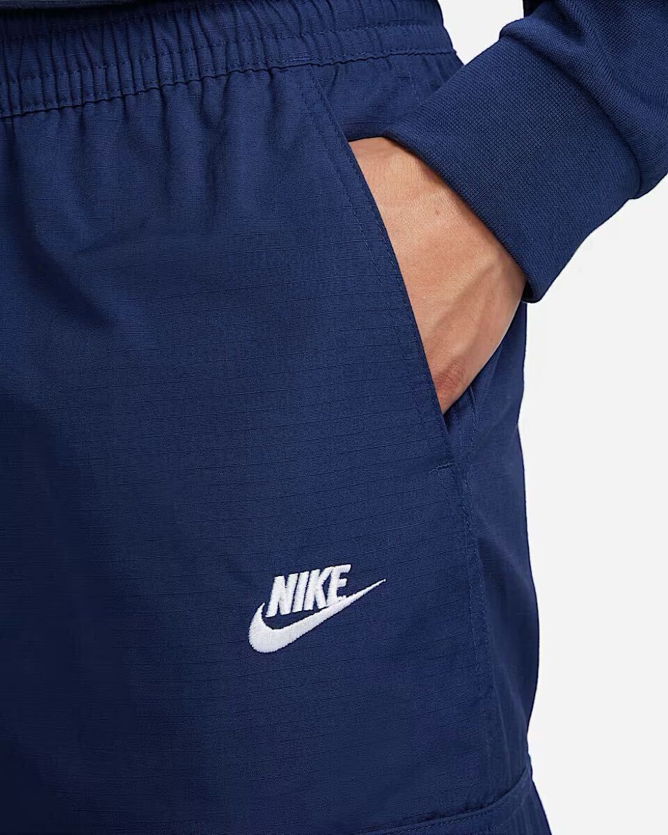 新品 Lサイズ NIKE ナイキ　メンズ　ウーブン　カーゴパンツ　ネイビー_画像5