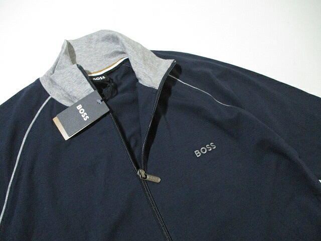秋物▼ 新品 未使用 ヒューゴボス ジップジャケット HUGO BOSS 大谷翔平 M メンズ 紺 ネイビー トラックジャケット メンズ_画像4