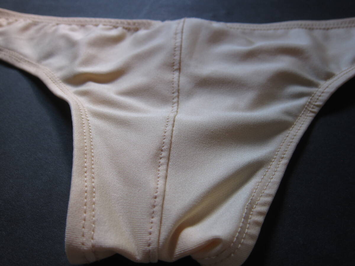 ビキニ ヌードカラー ベージュ ハーフバック Mサイズ ハンドメイド メンズ 新品 送料込み (検 egde gx3 toot_画像4